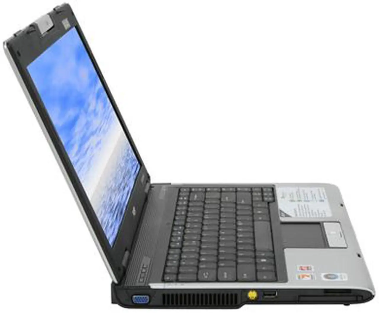 Alt view image 6 of 14 - Acer Laptop Aspire AMD Turion 64 MK-38 1GB Memory 120GB HDD ATI Radeon Xpress 1100 IGP 14.1" Windows Vista Home Premium AS5050-4570
