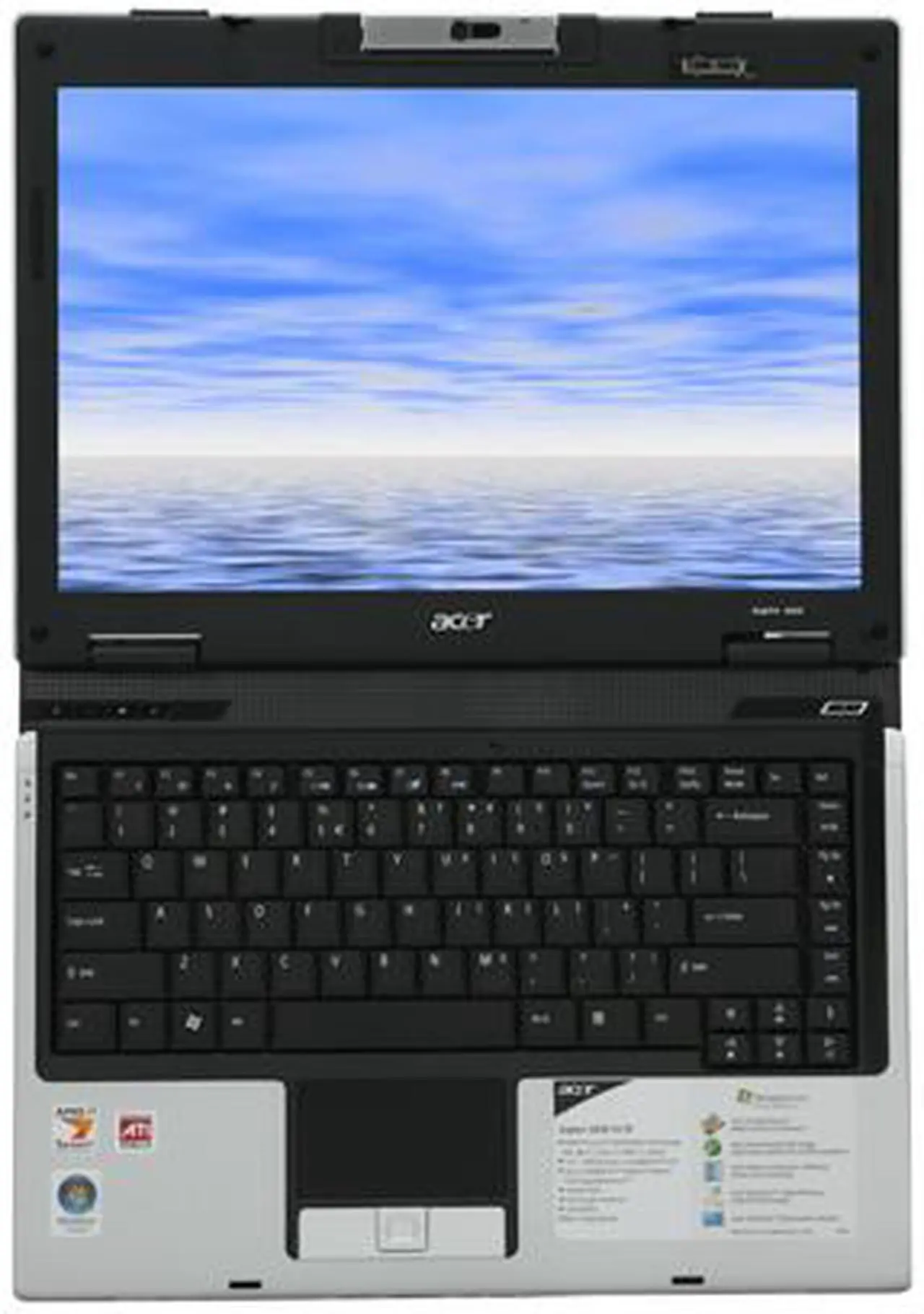 Alt view image 13 of 14 - Acer Laptop Aspire AMD Turion 64 MK-38 1GB Memory 120GB HDD ATI Radeon Xpress 1100 IGP 14.1" Windows Vista Home Premium AS5050-4570