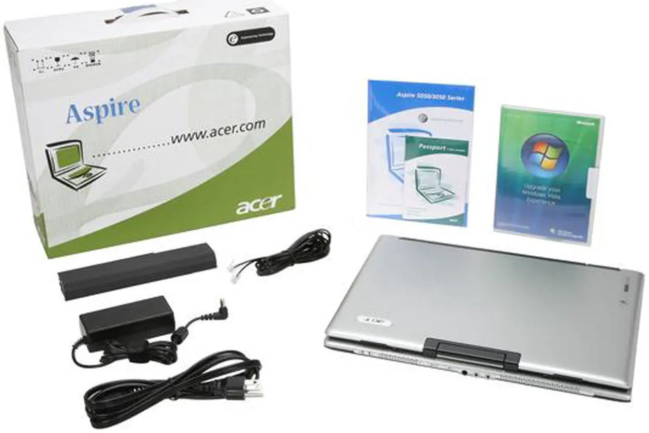 Alt view image 14 of 14 - Acer Laptop Aspire AMD Turion 64 MK-38 1GB Memory 120GB HDD ATI Radeon Xpress 1100 IGP 14.1" Windows Vista Home Premium AS5050-4570