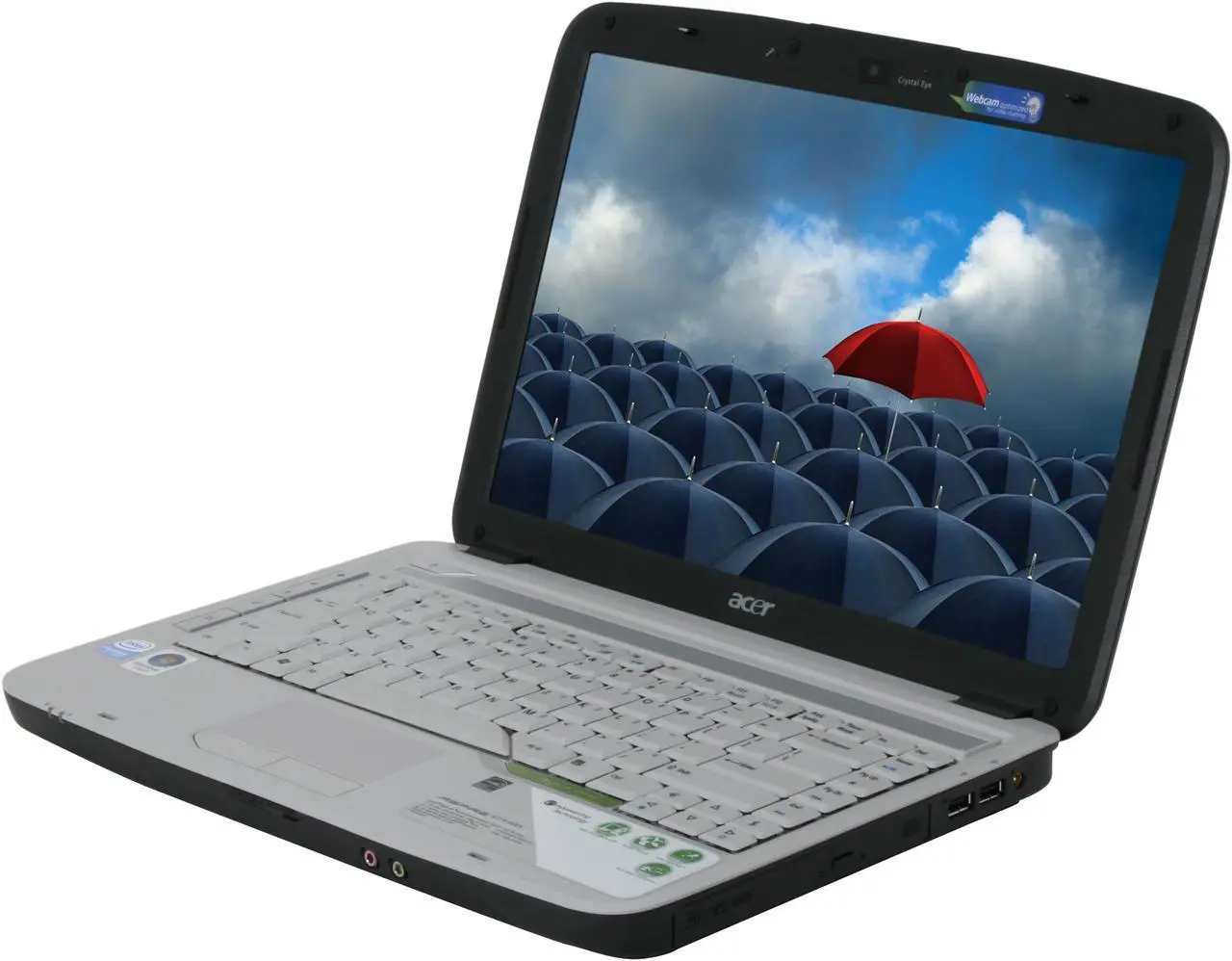 Main image of Acer Laptop Aspire Intel Pentium T2370 2GB Memory 160GB HDD Intel GMA X3100 14.1" Windows Vista Home Premium AS4715-4053