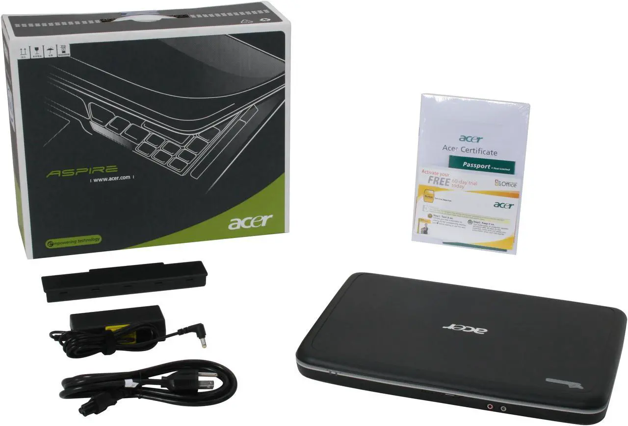 Alt view image 14 of 14 - Acer Laptop Aspire Intel Pentium T2370 2GB Memory 160GB HDD Intel GMA X3100 14.1" Windows Vista Home Premium AS4715-4053