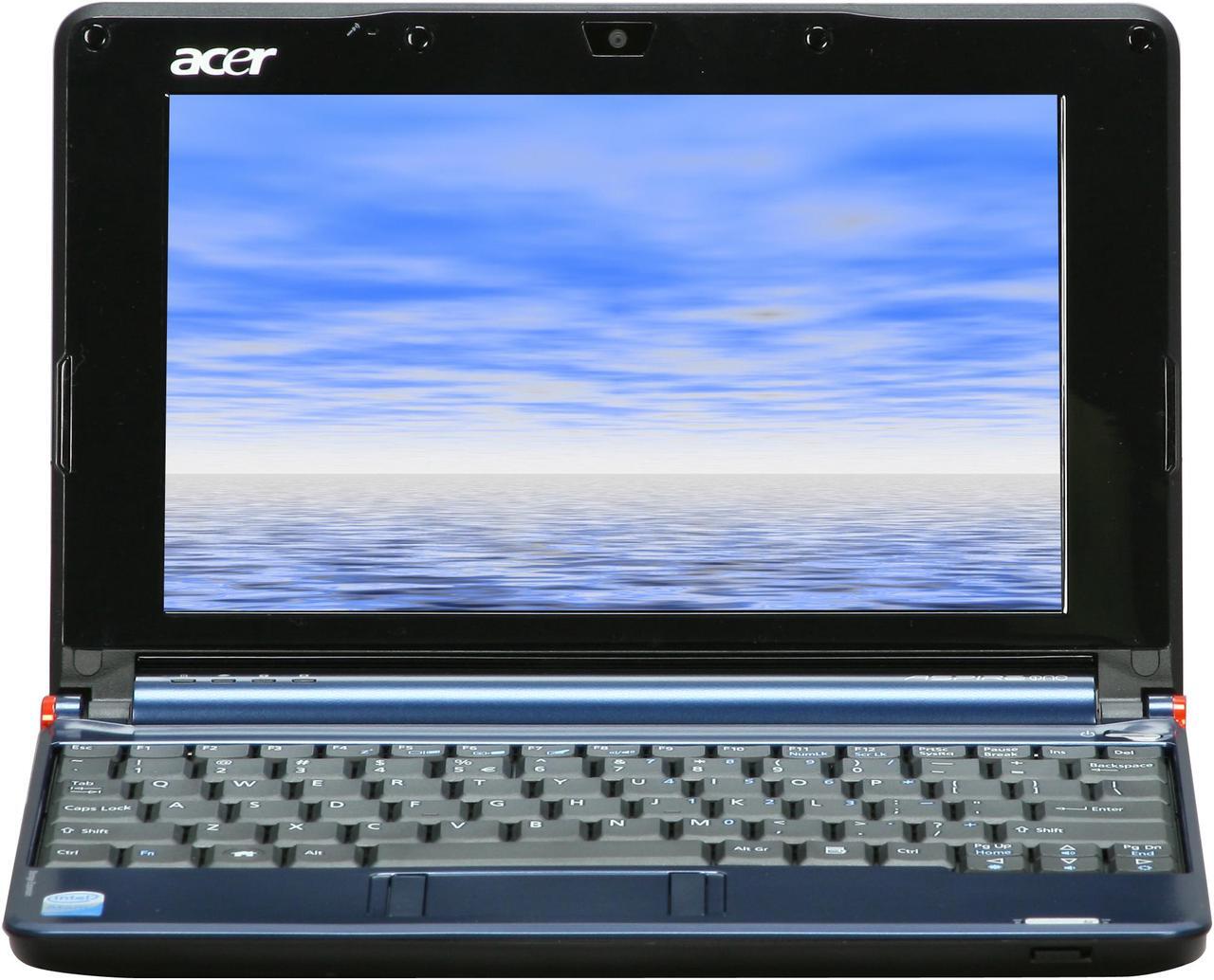 Alt view image 6 of 12 - Acer Aspire One AOA110-1113 Blue Intel Atom N270(1.60 GHz) 8.9" 512MB Memory 8GB SSD Netbook