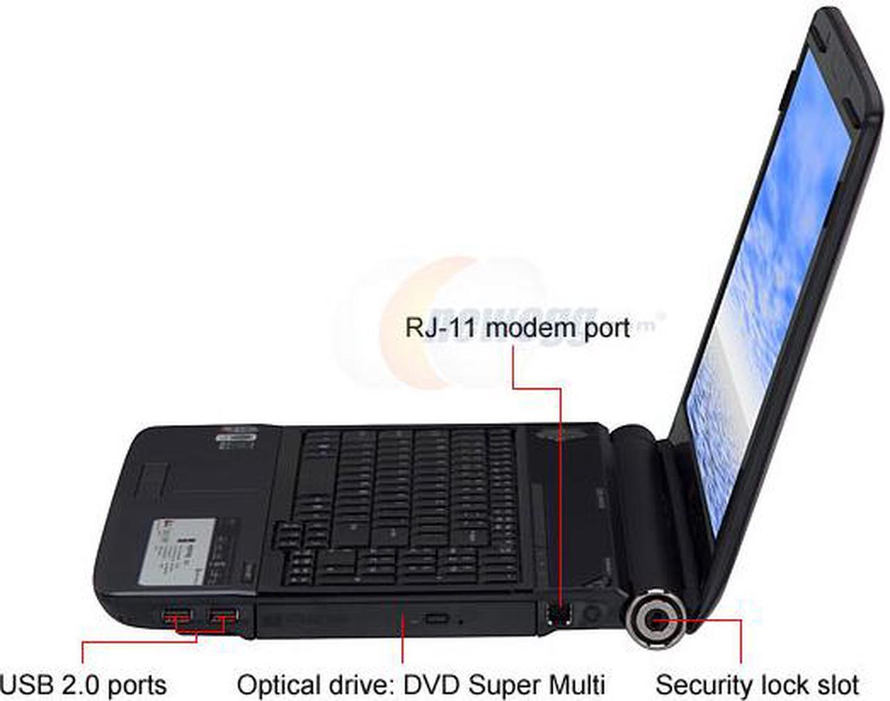 Alt view image 2 of 12 - Acer Laptop Aspire Intel Core 2 Duo P8600 4GB Memory 320GB HDD NVIDIA GeForce 9600M GS 16.0" Windows Vista Home Premium 64-bit AS6930-6073