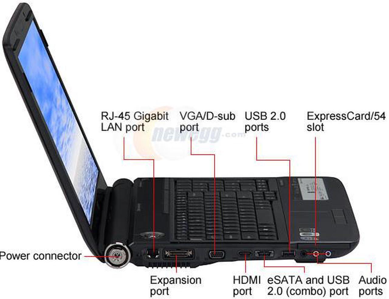 Alt view image 4 of 12 - Acer Laptop Aspire Intel Core 2 Duo P8600 4GB Memory 320GB HDD NVIDIA GeForce 9600M GS 16.0" Windows Vista Home Premium 64-bit AS6930-6073