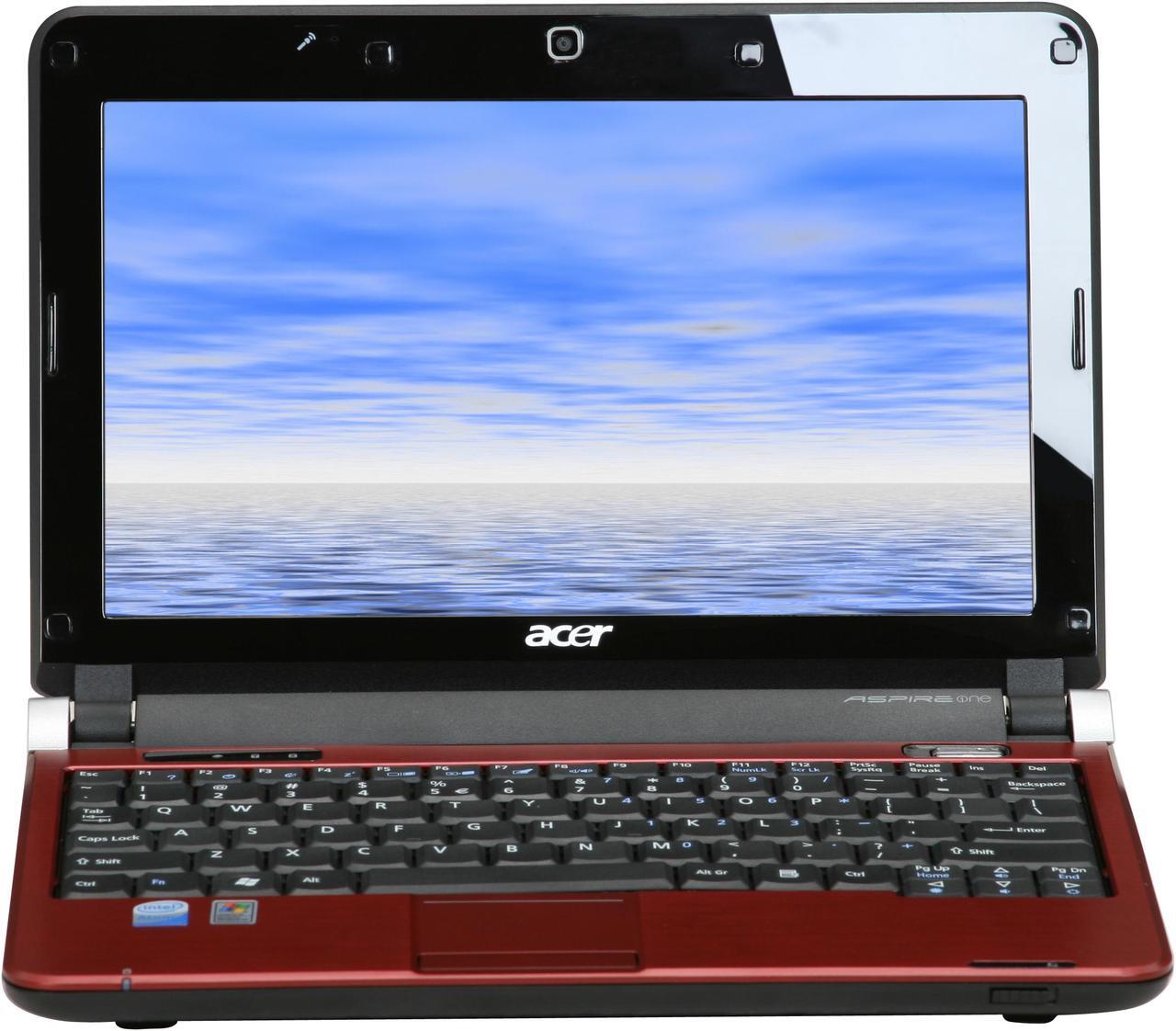 Alt view image 6 of 12 - Acer Aspire One AOD150-1920 Red Intel Atom N270(1.60 GHz) 10.1" WSVGA 1GB Memory 160GB HDD Netbook