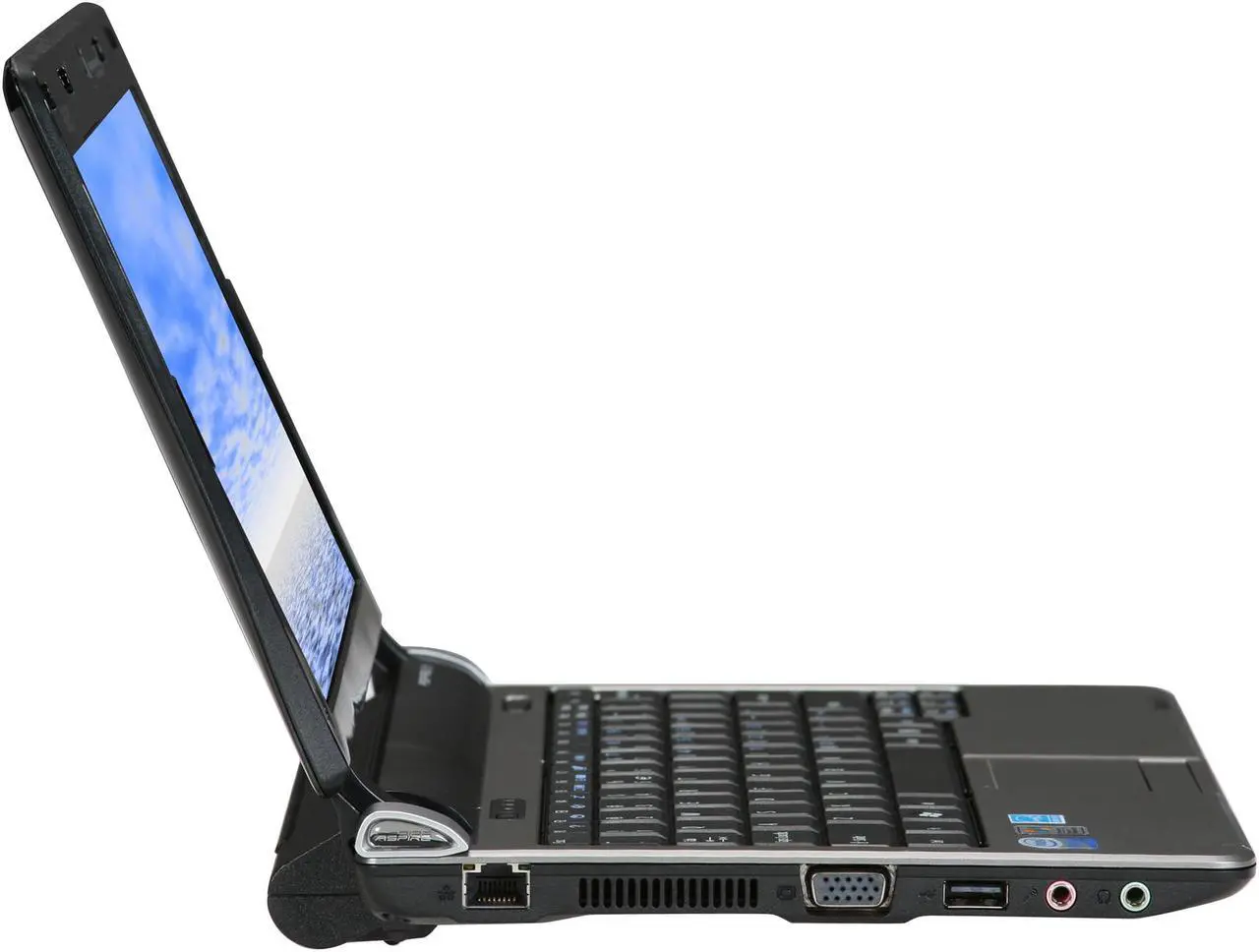 Alt view image 4 of 9 - Acer Aspire One AOD250-1924 Black Intel Atom N270(1.60 GHz) 10.1" WSVGA 1GB Memory 160GB HDD Netbook