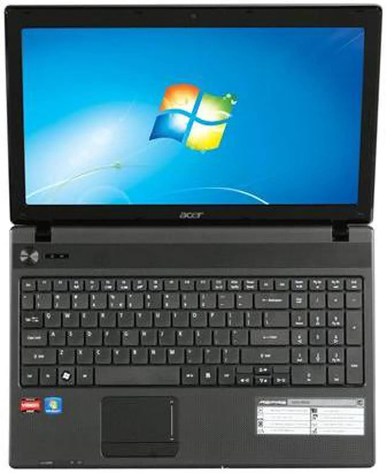 Alt view image 6 of 8 - Acer Laptop Aspire AMD Phenom II N850 4GB Memory 320GB HDD ATI Radeon HD 4250 15.6" Windows 7 Home Premium 64-bit AS5552-6838