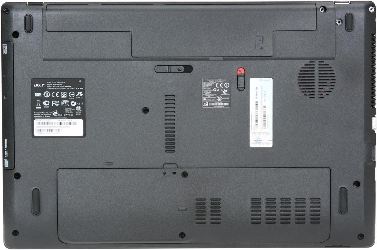 Alt view image 7 of 8 - Acer Laptop Aspire Intel Pentium P6100 4GB Memory 320GB HDD Intel HD Graphics 15.6" Windows 7 Home Premium 64-bit AS5742Z-4685