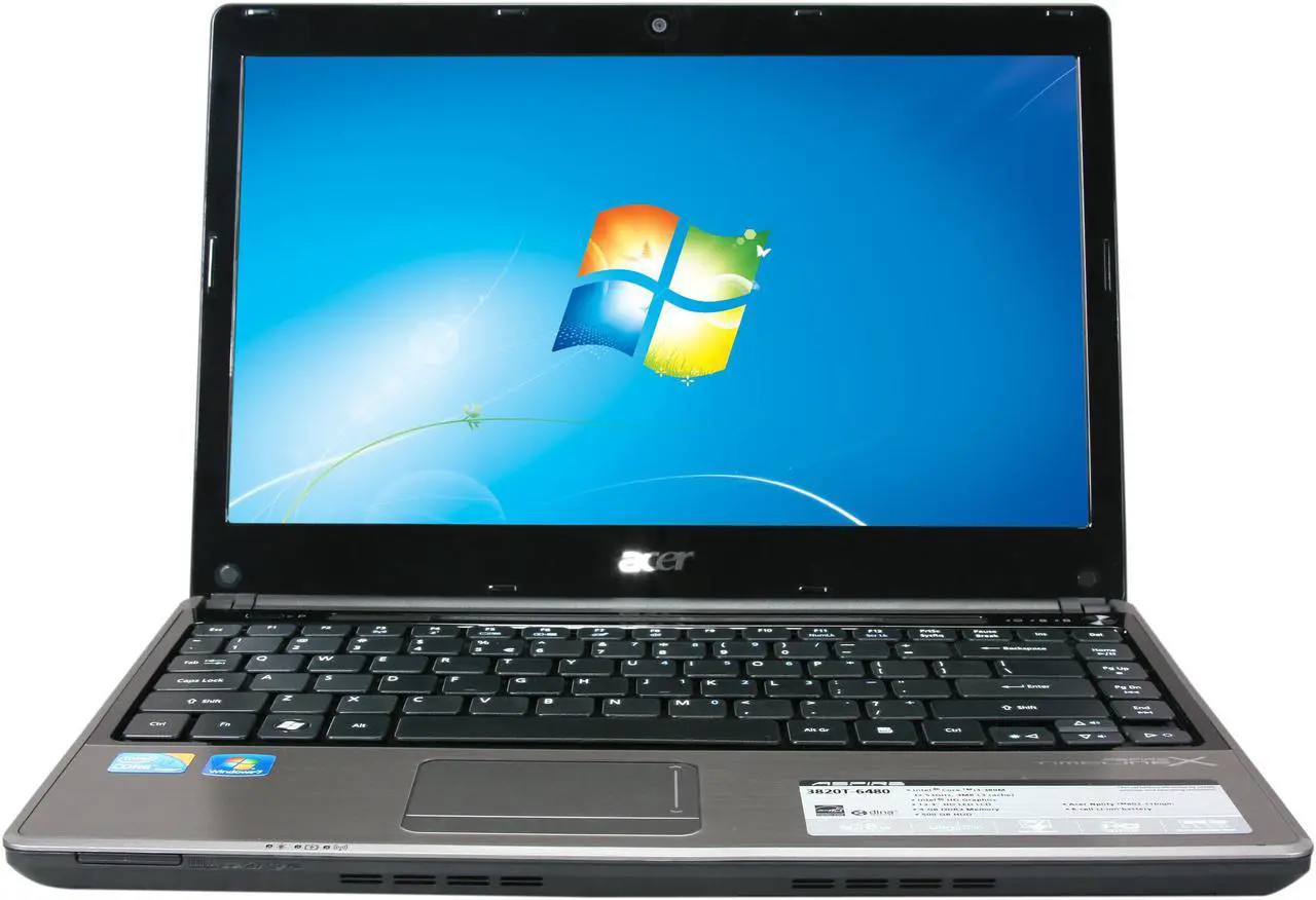 Alt view image 5 of 8 - Acer Laptop Aspire TimelineX Intel Core i3-380M 4GB Memory 500GB HDD Intel HD Graphics 13.3" Windows 7 Home Premium 64-bit AS3820T-6480