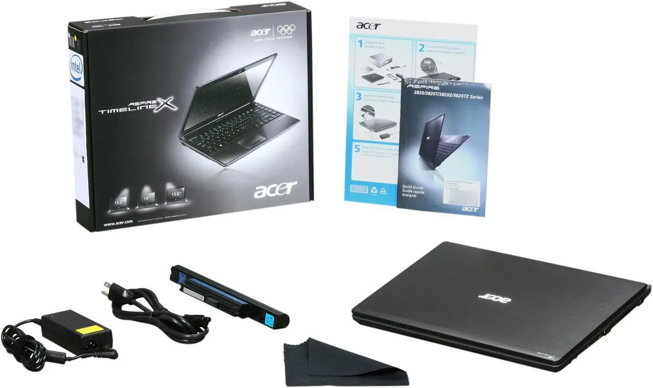 Alt view image 8 of 8 - Acer Laptop Aspire TimelineX Intel Core i3-380M 4GB Memory 500GB HDD Intel HD Graphics 13.3" Windows 7 Home Premium 64-bit AS3820T-6480