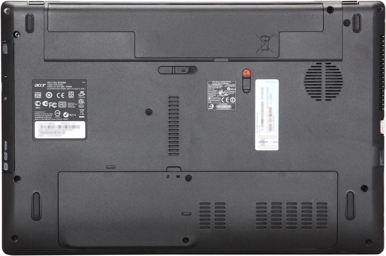 Alt view image 7 of 8 - Acer Laptop Aspire AMD C-50 3GB Memory 250GB HDD AMD Radeon HD 6250 15.6" Windows 7 Home Premium 64-bit AS5253-BZ893