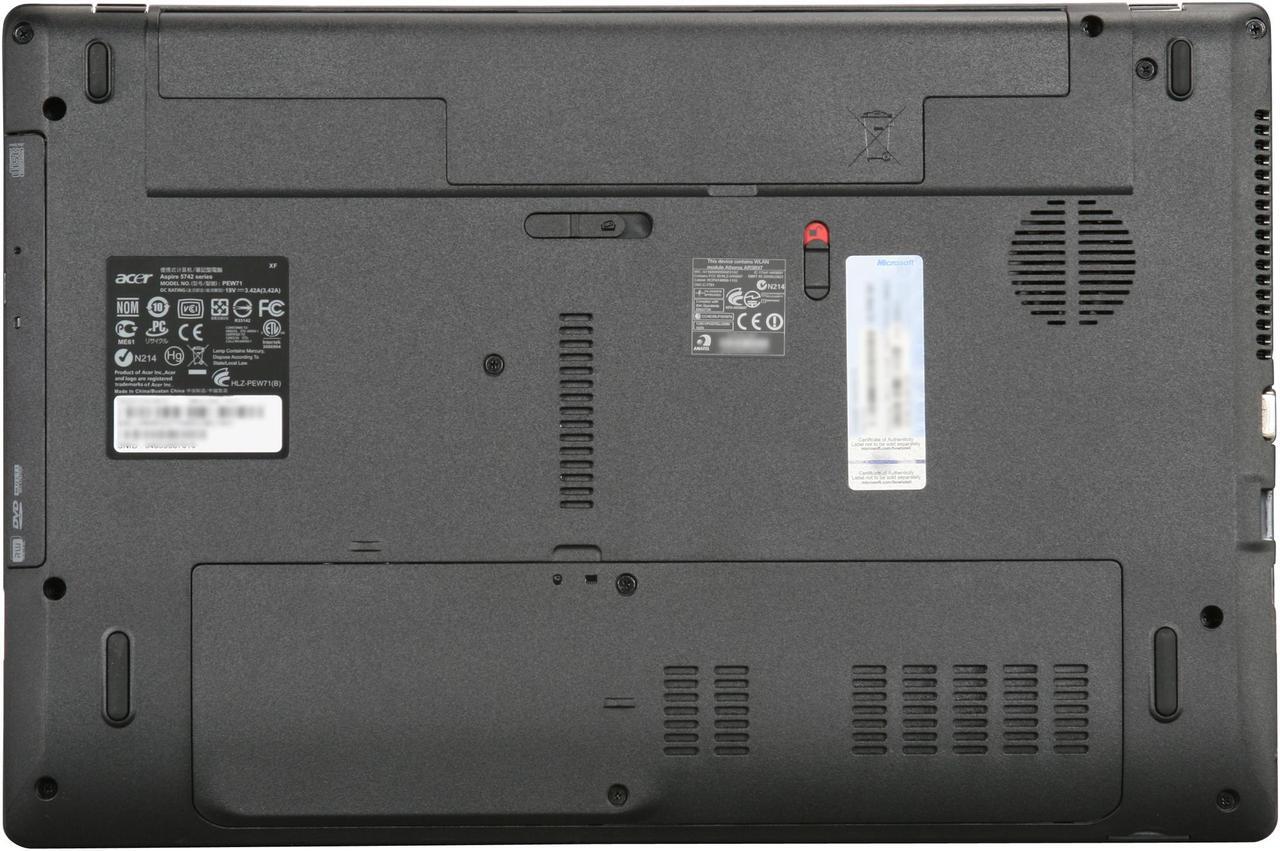 Alt view image 7 of 8 - Acer Laptop Aspire Intel Core i3-380M 4GB Memory 320GB HDD Intel HD Graphics 15.6" Windows 7 Home Premium 64-bit AS5742-6814