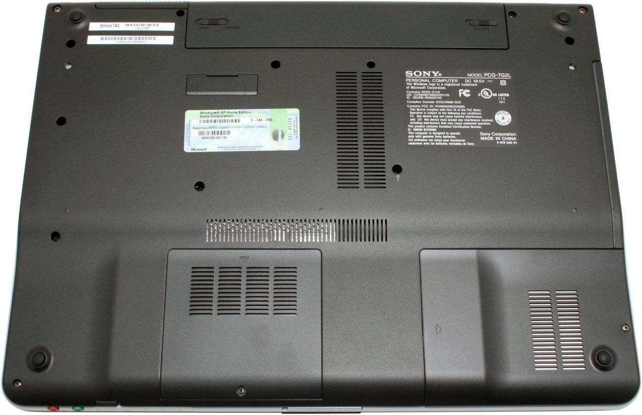Alt view image 10 of 13 - SONY Laptop VAIO FS Series Intel Pentium M 740 512MB Memory 80GB HDD Intel GMA 900 15.4" Windows XP Home VGN-FS830/W