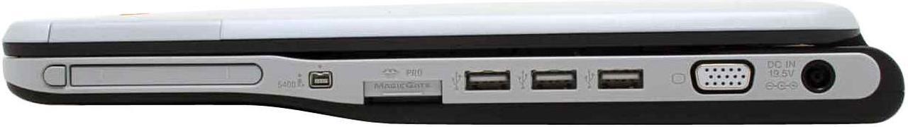 Alt view image 9 of 13 - SONY Laptop VAIO FS Series Intel Celeron M 370 256MB Memory 40GB HDD Intel GMA 900 15.4" Windows XP Professional VGN-FS8900P6