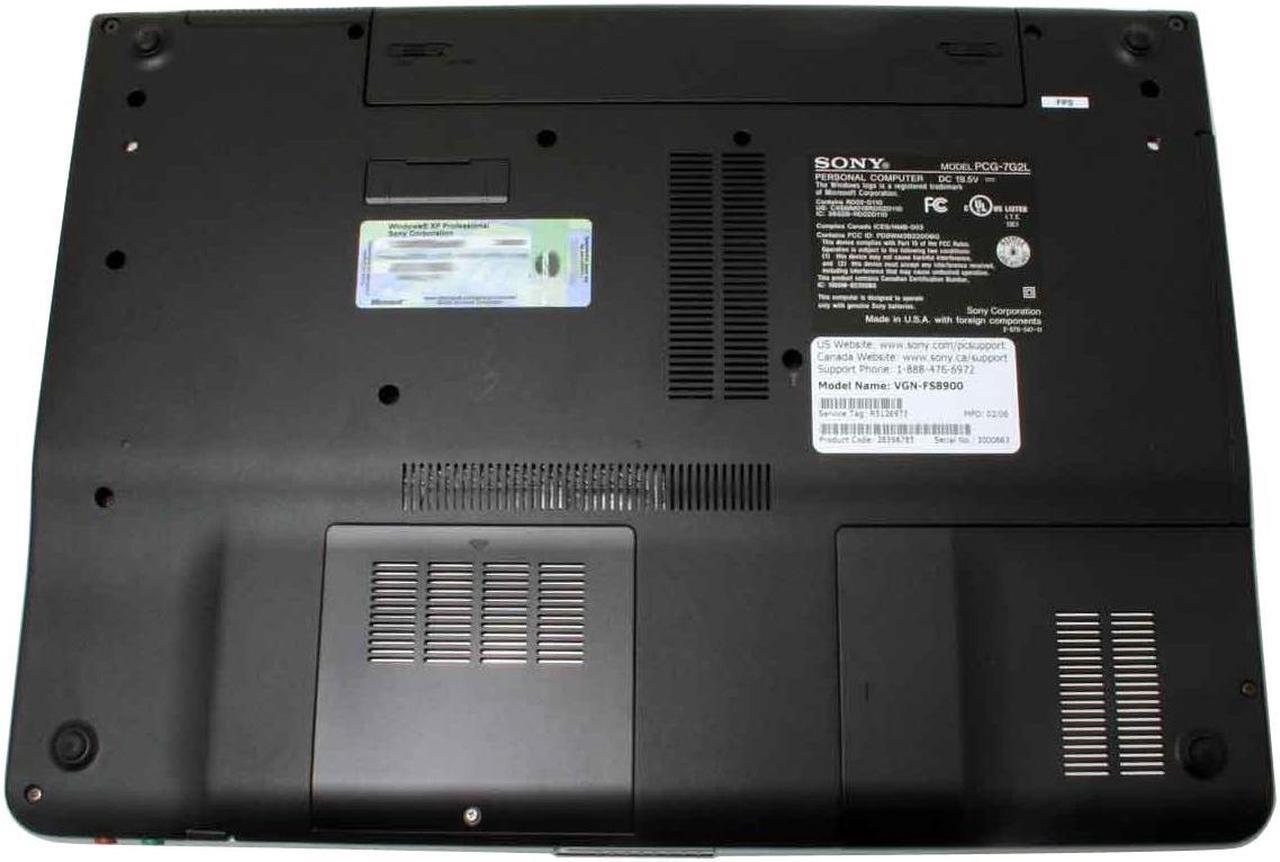 Alt view image 11 of 13 - SONY Laptop VAIO FS Series Intel Celeron M 370 256MB Memory 40GB HDD Intel GMA 900 15.4" Windows XP Professional VGN-FS8900P6