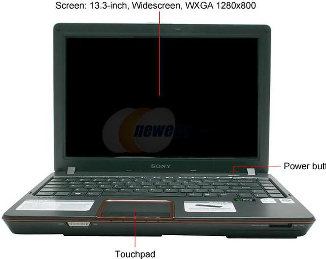 Alt view image 2 of 15 - SONY Laptop VAIO C Series Intel Core 2 Duo T5500 2GB Memory 160GB HDD Intel GMA 950 13.3" Windows Vista Business VGN-C250N/B