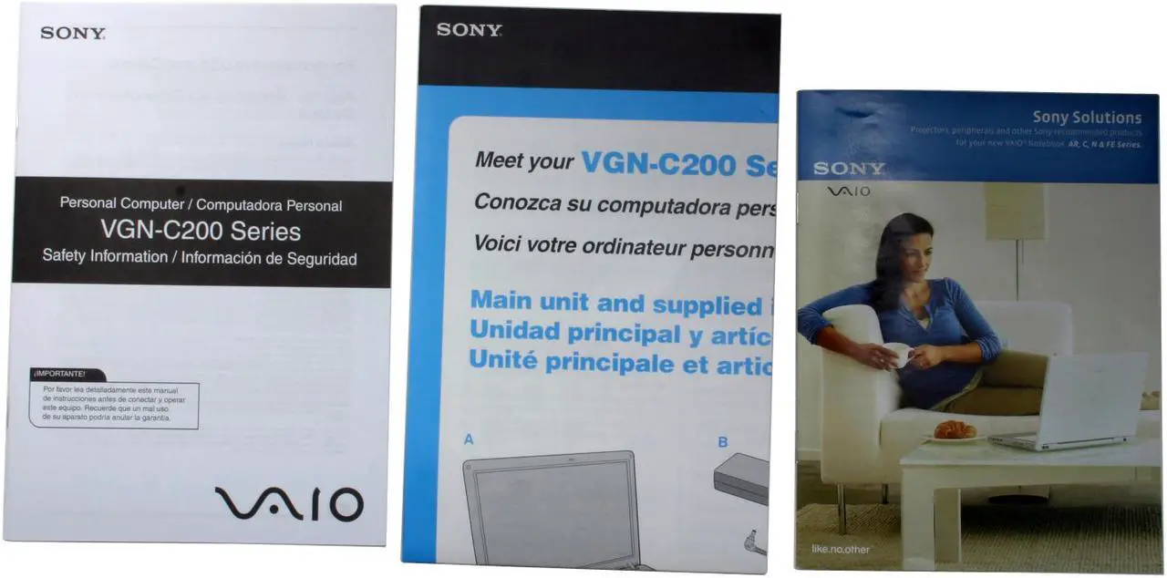 Alt view image 14 of 15 - SONY Laptop VAIO C Series Intel Core 2 Duo T5500 2GB Memory 160GB HDD Intel GMA 950 13.3" Windows Vista Business VGN-C250N/B
