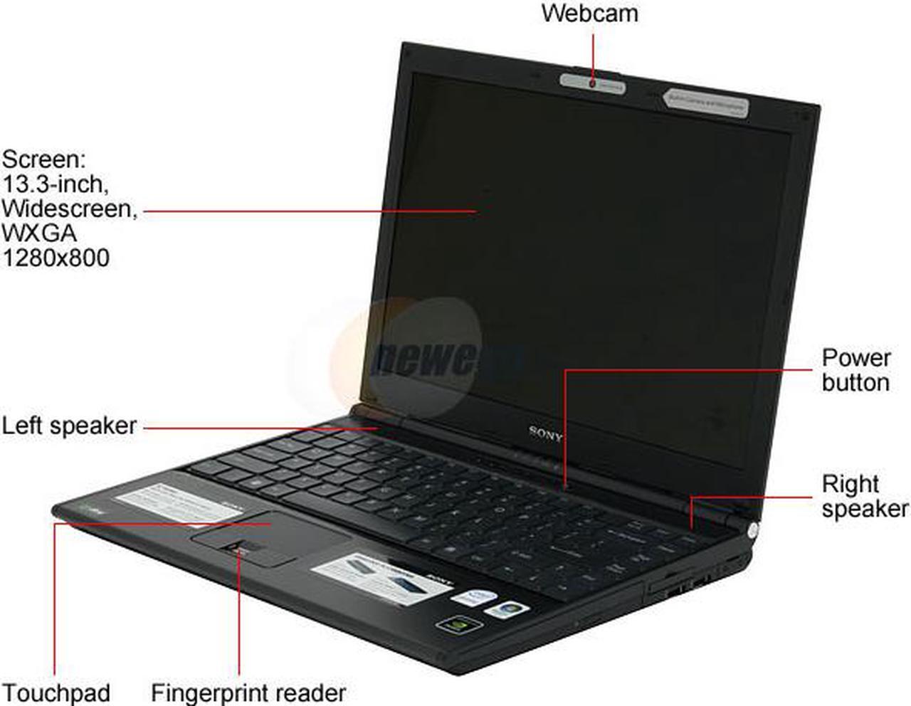 Alt view image 3 of 15 - SONY Laptop VAIO SZ Series Intel Core 2 Duo T7500 2GB Memory 160GB HDD NVIDIA GeForce 8400M GS and Intel GMA X3100 13.3" Windows Vista Business VGN-SZ650N/C