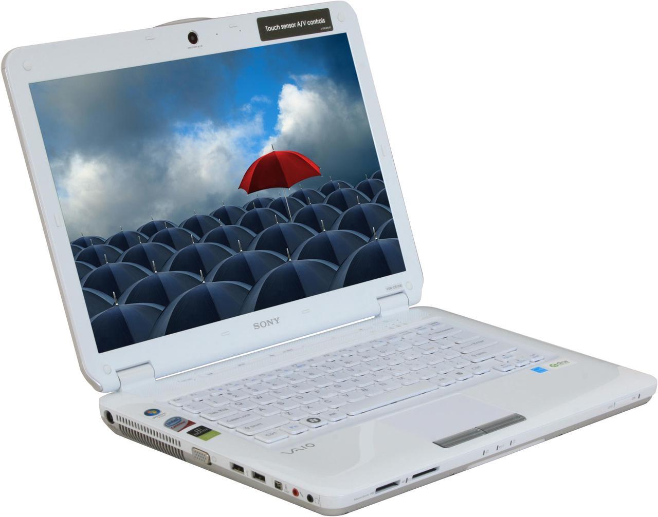 Alt view image 7 of 17 - SONY Laptop VAIO CS Series Intel Core 2 Duo T5800 3GB Memory 250GB HDD Intel GMA 4500MHD 14.1" Windows Vista Home Premium VGN-CS110E/W