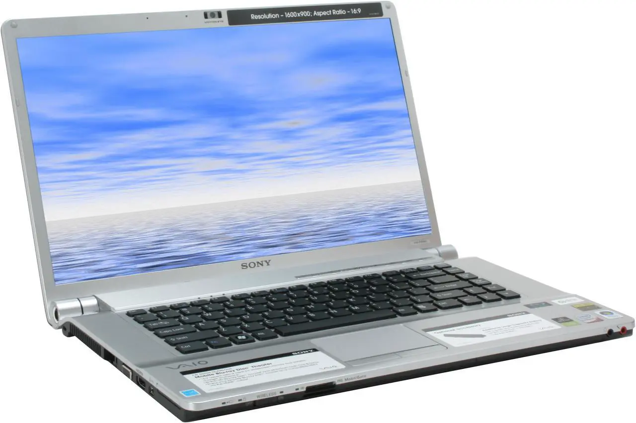 Alt view image 5 of 10 - SONY Laptop VAIO FW Series Intel Core 2 Duo P8400 4GB Memory 250GB HDD Intel GMA 4500MHD 16.4" Windows Vista Home Premium 64-bit VGN-FW260J/B