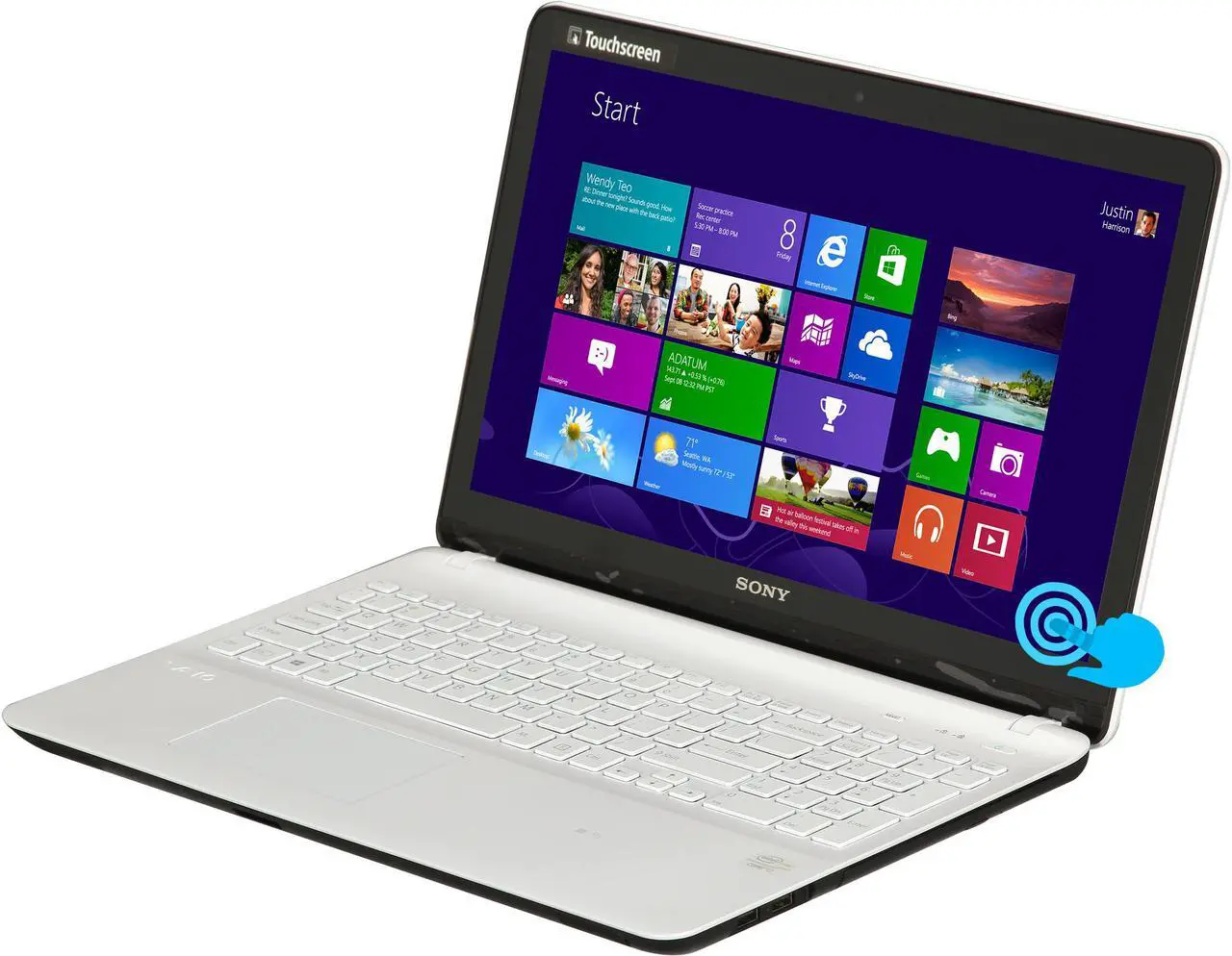 Main image of SONY Laptop VAIO F Series Intel Core i7-3537U 8GB Memory 1TB HDD Intel HD Graphics 4000 15.5" Touch Screen Windows 8 64-Bit SVF15218CXW