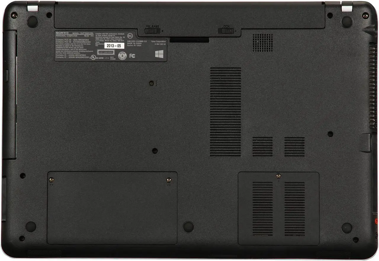 Alt view image 7 of 8 - SONY Laptop VAIO F Series Intel Core i7-3537U 8GB Memory 1TB HDD Intel HD Graphics 4000 15.5" Touch Screen Windows 8 64-Bit SVF15218CXW