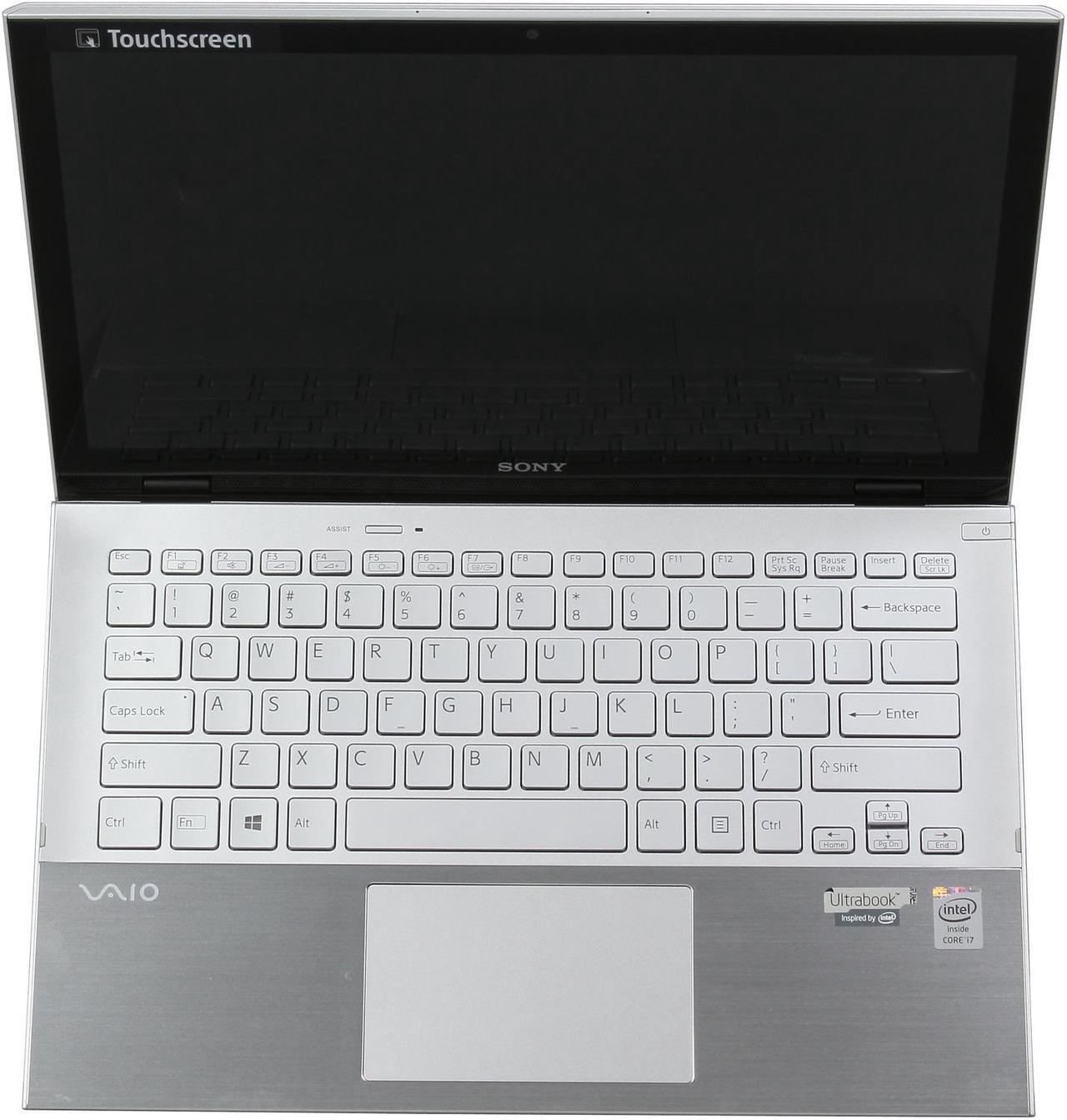 Alt view image 6 of 8 - SONY VAIO Pro 13 Intel Core i7 8GB 128GB SSD 13.3" FHD Touchscreen Ultrabook Carbon Silver (SVP1321DCXS)