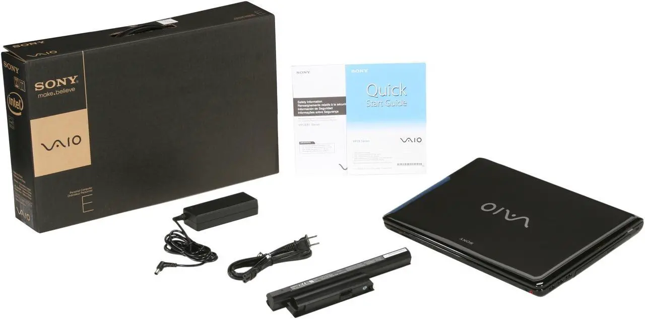 Alt view image 8 of 8 - SONY Laptop VAIO E Series Intel Core i3-330M 4GB Memory 500GB HDD ATI Mobility Radeon HD 5470 15.5" Windows 7 Home Premium 64-bit VPCEB17FX/B