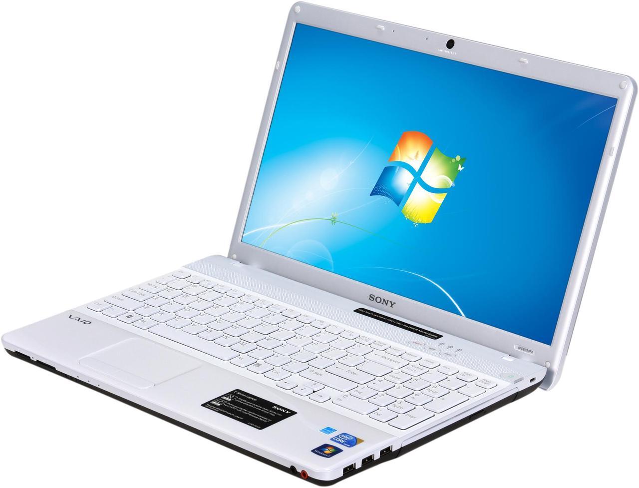 Main image of SONY Laptop VAIO E Series Intel Core i3-350M 4GB Memory 320GB HDD Intel HD Graphics 15.5" Windows 7 Home Premium 64-bit VPCEB23FX/WI