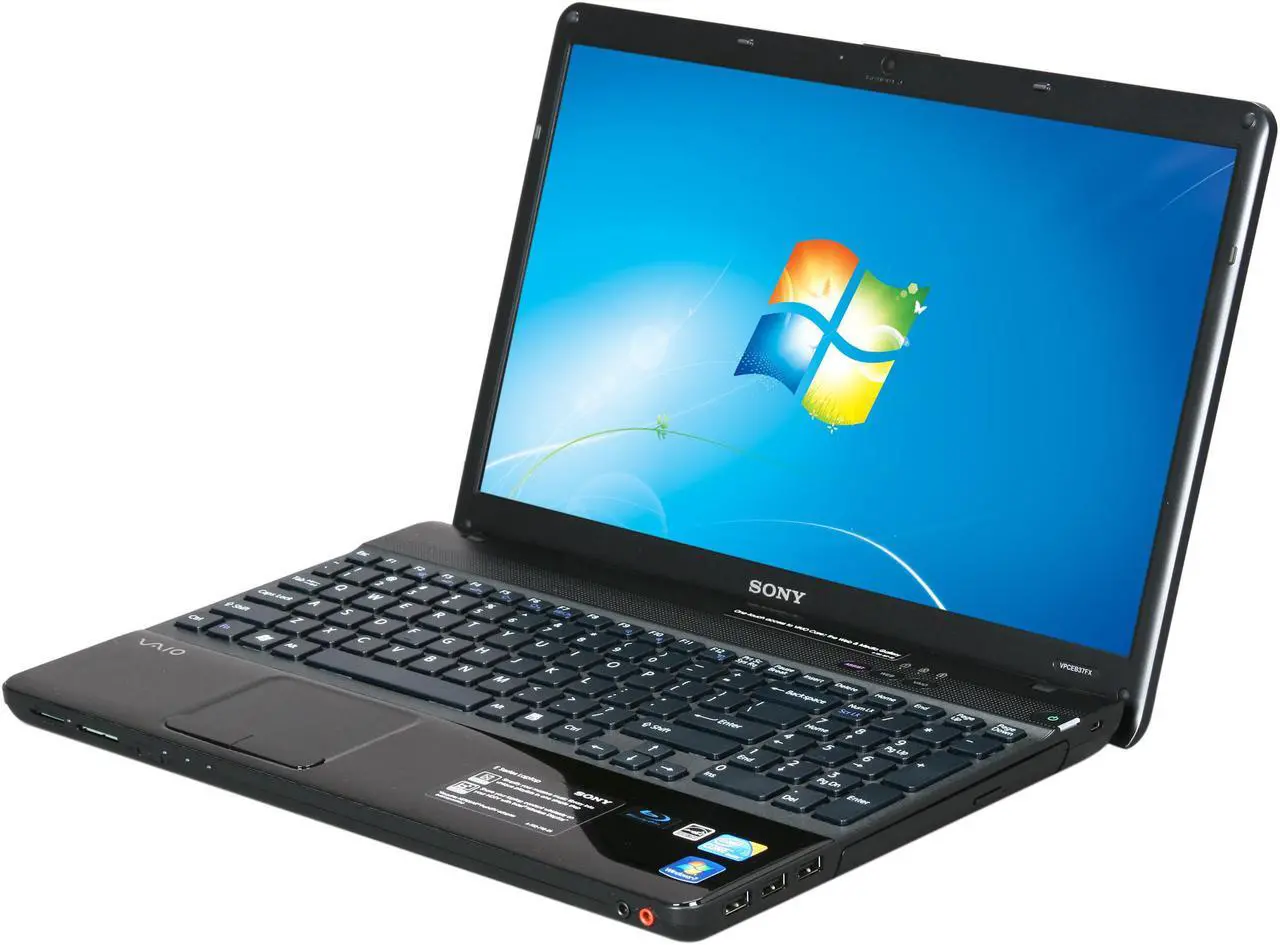 Main image of SONY Laptop VAIO E Series Intel Core i5-460M 4GB Memory 500GB HDD Intel HD Graphics 15.5" Windows 7 Home Premium 64-bit VPCEB37FX/BJ