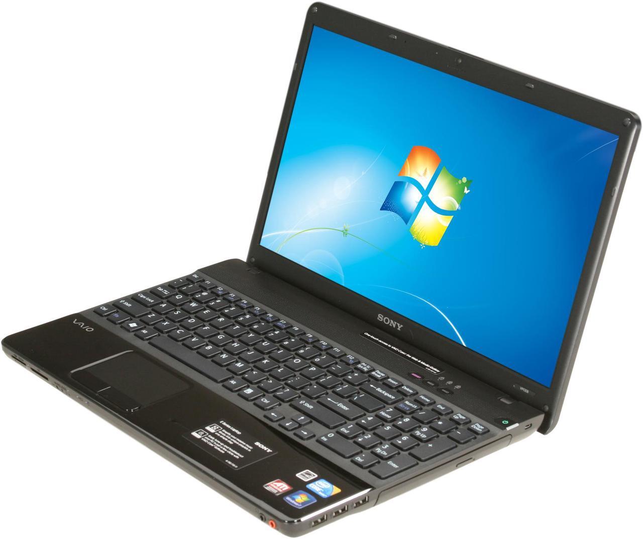 Main image of SONY Laptop VAIO E Series Intel Core i5-460M 4GB Memory 320GB HDD ATI Mobility Radeon HD 5650 15.5" Windows 7 Home Premium 64-bit VPCEB3MFX/BJ