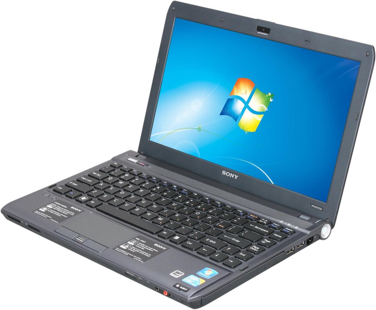 Main image of SONY Laptop VAIO S Series Intel Core i5-480M 4GB Memory 640GB HDD Intel HD Graphics 13.3" Windows 7 Professional 64-bit VPCS137GX/B