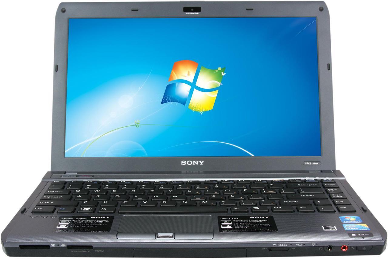 Alt view image 5 of 8 - SONY Laptop VAIO S Series Intel Core i5-480M 4GB Memory 640GB HDD Intel HD Graphics 13.3" Windows 7 Professional 64-bit VPCS137GX/B