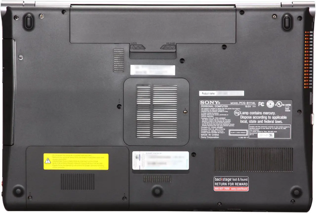 SONY Laptop VAIO F Series Intel Core i7-740QM 4GB Memory 500GB HDD ...