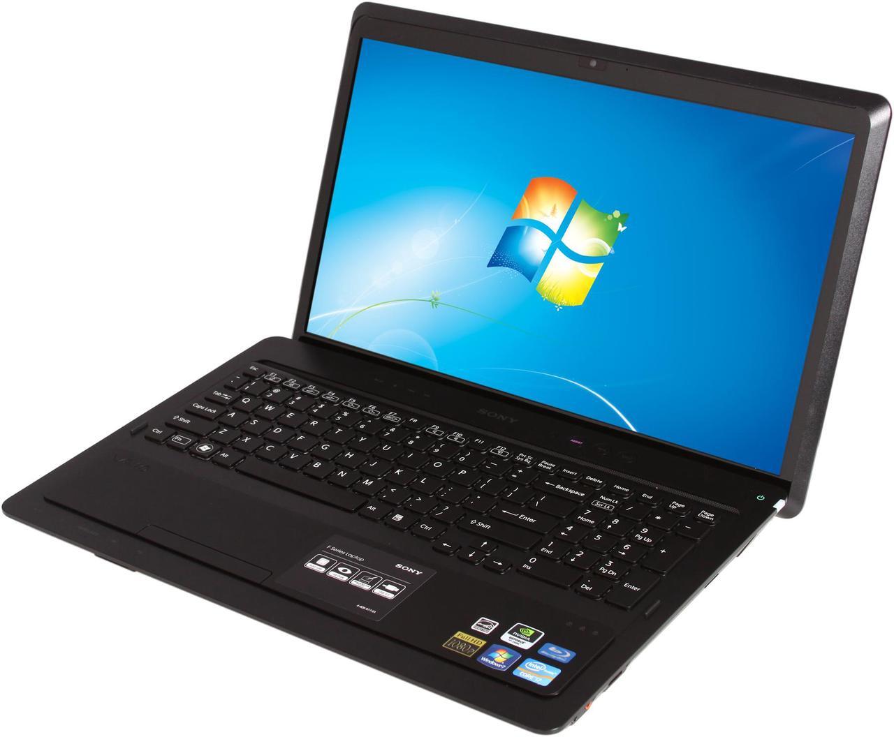 Main image of SONY Laptop VAIO F Series Intel Core i7-2670QM 6GB Memory 640GB HDD NVIDIA GeForce GT 540M 16.4" Windows 7 Home Premium 64-Bit VPCF234FX/B