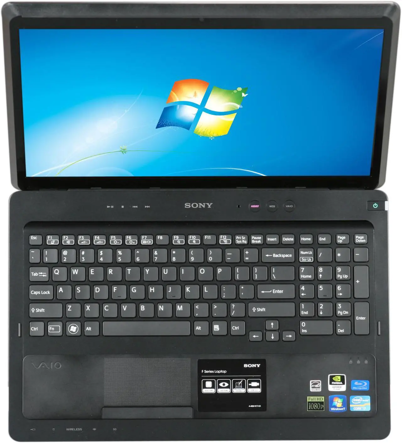Alt view image 6 of 8 - SONY Laptop VAIO F Series Intel Core i7-2670QM 4GB Memory 640GB HDD NVIDIA GeForce GT 540M 16.4" Windows 7 Home Premium 64-Bit VPCF233FX/B