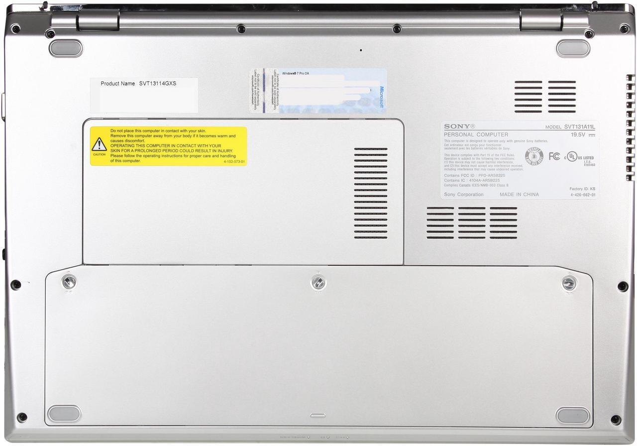 Alt view image 7 of 8 - SONY VAIO Intel Core i5-3317U 4GB Memory 32 GB SSD 500GB HDD Intel HD Graphics 4000 13.3" 1366 x 768 Ultrabook Windows 7 Professional 64-Bit SVT13114GXS