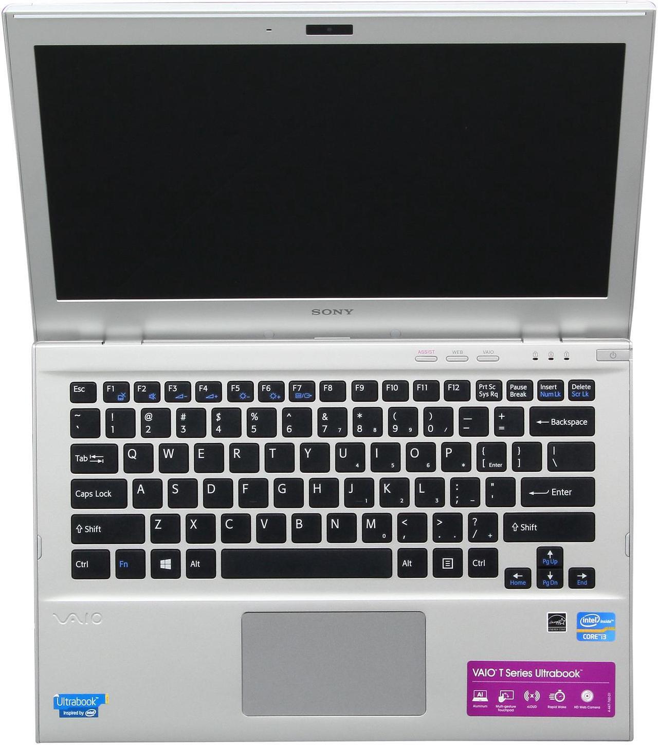 Alt view image 6 of 8 - SONY VAIO T Series Intel Core i3-3227U 4GB Memory 24 GB SSD 500GB HDD Intel HD Graphics 4000 13.3" 1366 x 768 Thin and Light Ultrabook Windows 8 64-Bit SVT13132CXS
