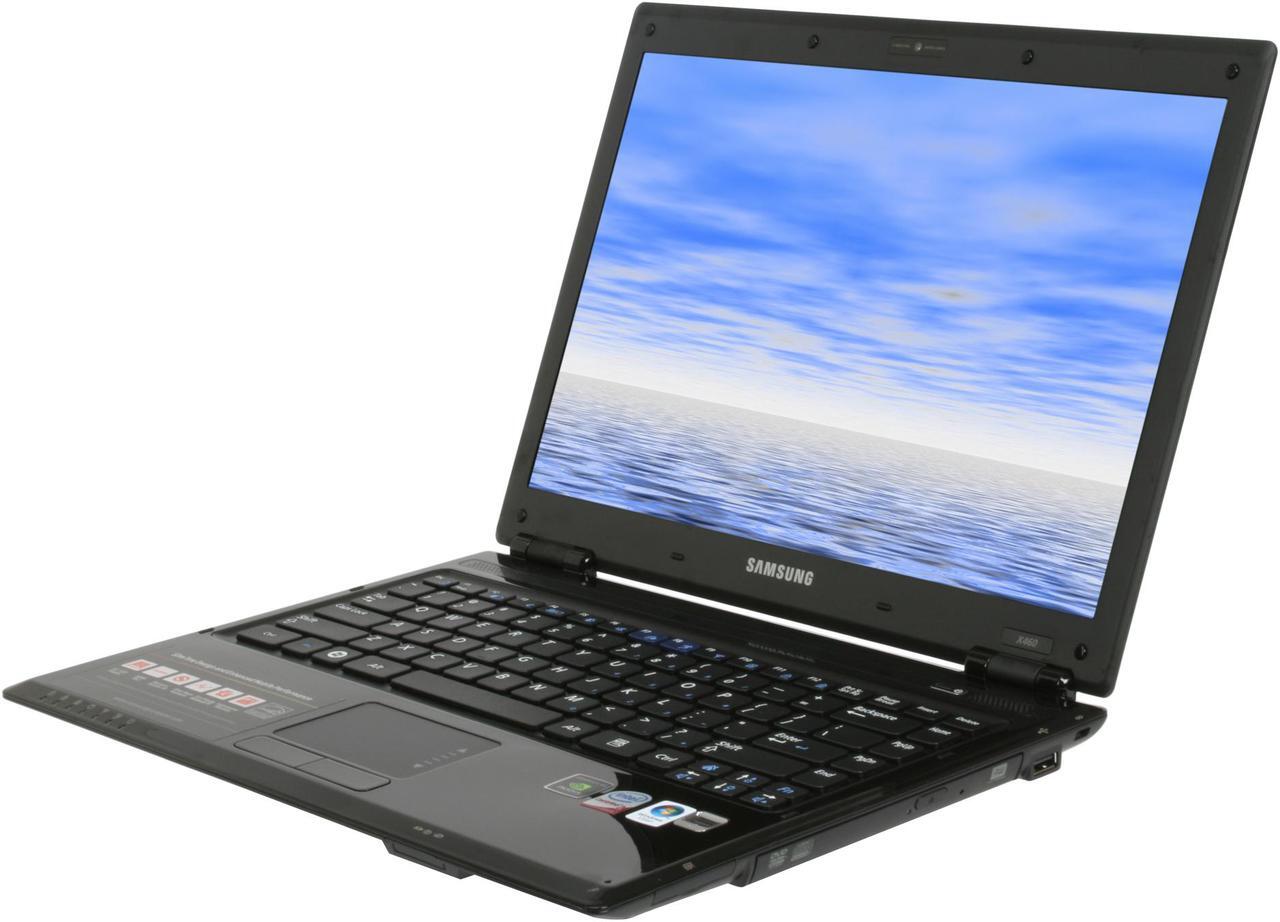 Main image of SAMSUNG Laptop Intel Core 2 Duo P7350 3GB Memory 250GB HDD NVIDIA GeForce 9200M GS 14.1" Windows Vista Business X460-44G