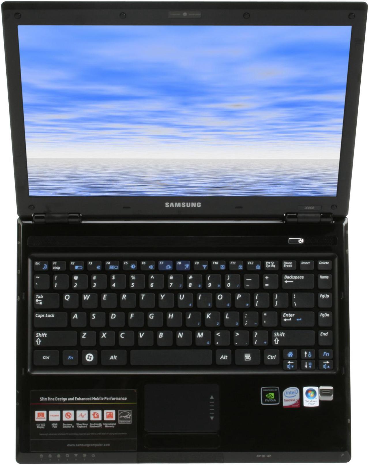 Alt view image 11 of 12 - SAMSUNG Laptop Intel Core 2 Duo P7350 3GB Memory 250GB HDD NVIDIA GeForce 9200M GS 14.1" Windows Vista Business X460-44G