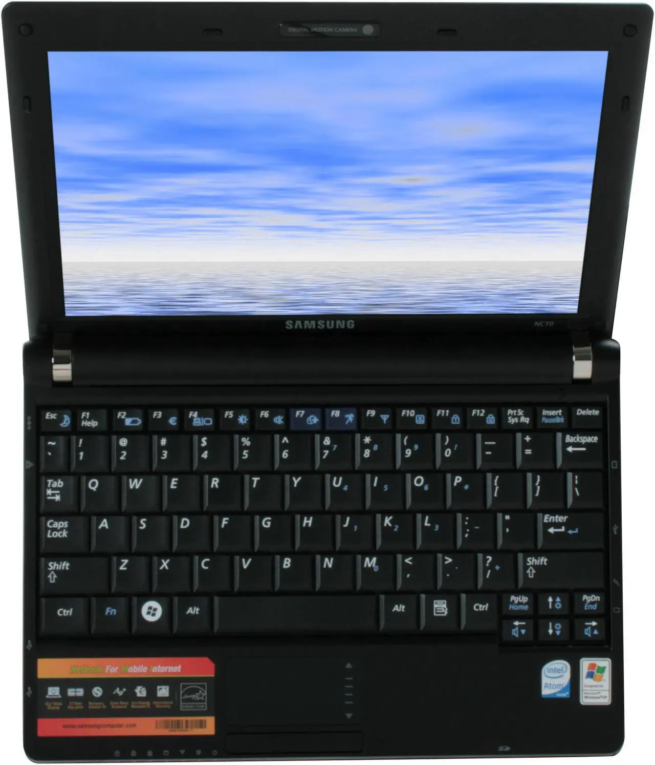 Alt view image 7 of 12 - SAMSUNG NP-NC10-KA03US Black Intel Atom N270(1.60 GHz) 10.2" WSVGA 1GB Memory 160GB HDD Netbook