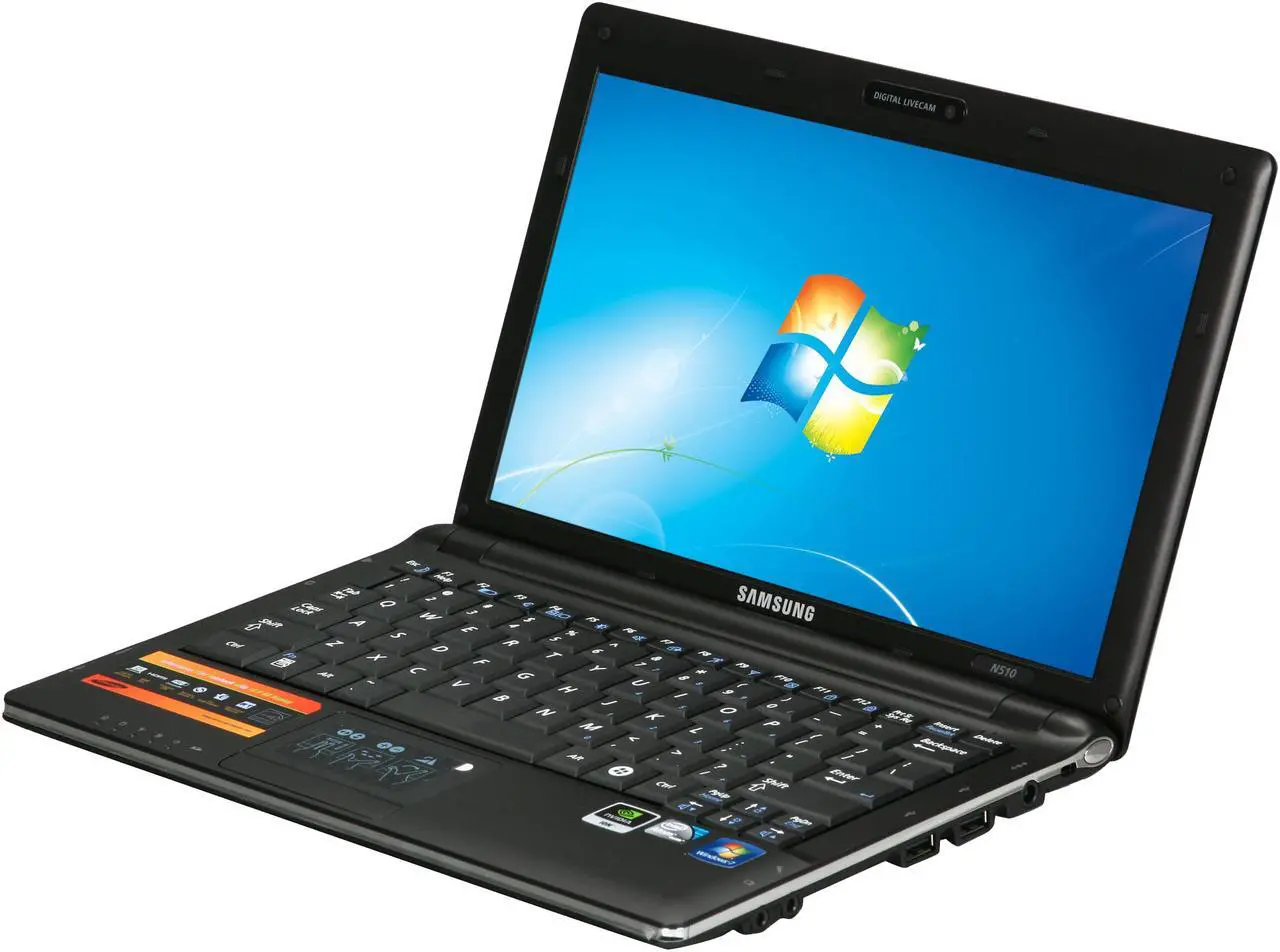 Main image of SAMSUNG N510-4B Intel Atom N280(1.66 GHz) 11.6" 2GB Memory 250GB HDD Netbook