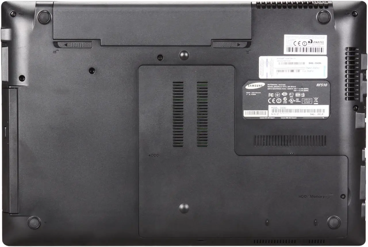 Alt view image 5 of 5 - SAMSUNG Laptop Intel Core i7-720QM 4GB Memory 640GB HDD NVIDIA GeForce GT 330M 15.6" Windows 7 Home Premium 64-bit RF510-S02