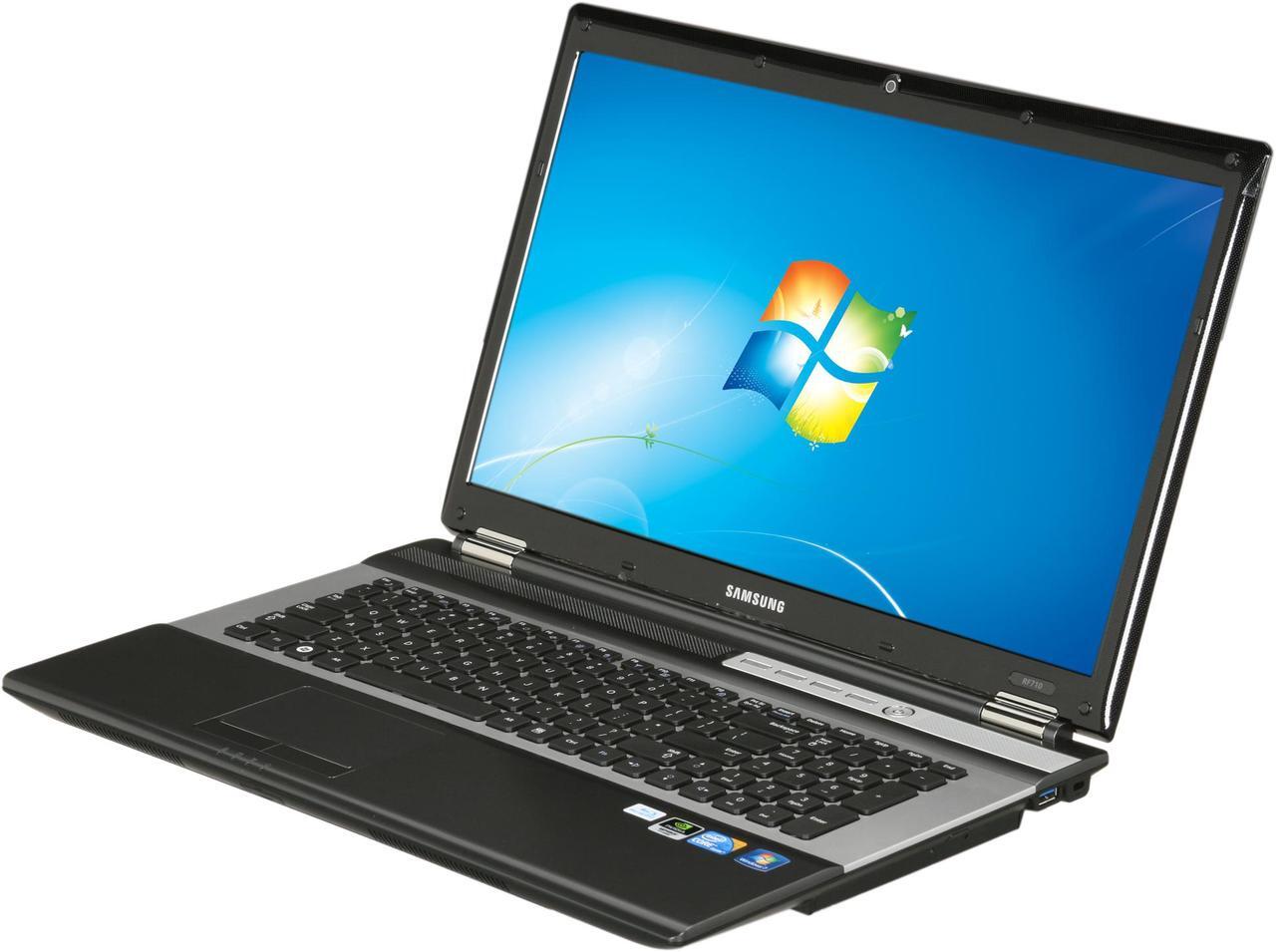 Main image of SAMSUNG Laptop Intel Core i7-720QM 4GB Memory 640GB HDD NVIDIA GeForce GT 330M 17.3" Windows 7 Home Premium 64-bit RF710-S02
