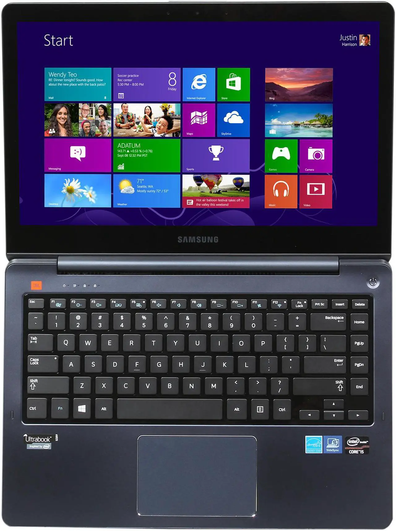 Alt view image 6 of 8 - SAMSUNG ATIV Book 5 Intel Core i5 3337U (1.80GHz) 4GB 14" Touchscreen Ultrabook Mineral Ash Black (NP540U4E-K01US)