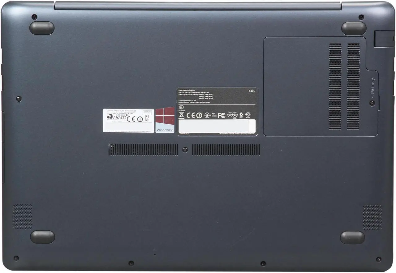 Alt view image 7 of 8 - SAMSUNG ATIV Book 5 Intel Core i5 3337U (1.80GHz) 4GB 14" Touchscreen Ultrabook Mineral Ash Black (NP540U4E-K01US)