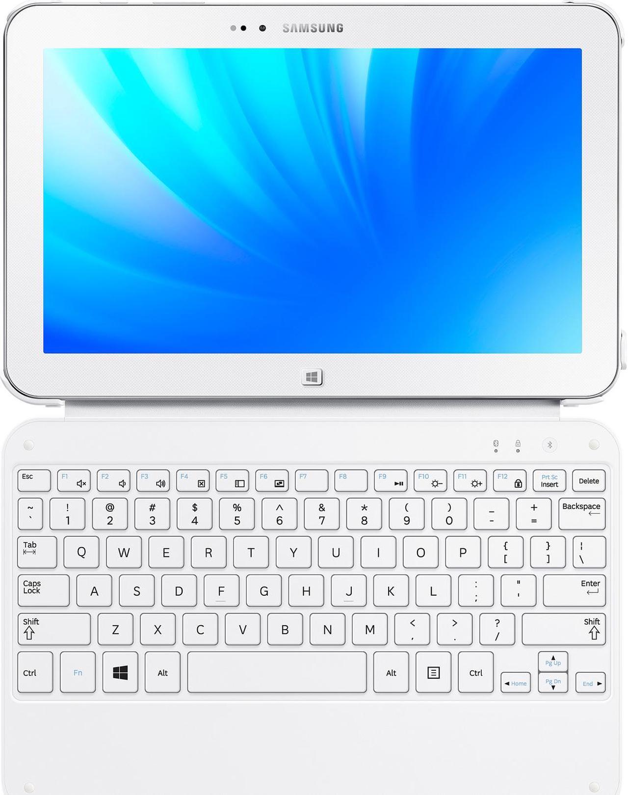 Alt view image 6 of 7 - SAMSUNG ATIV Tab 3 Intel Atom Z2760 (1.80GHz) 2GB Memory 64GB SSD 10.1" Touchscreen Tablet with keyboard- White (XE300TZC-K01US)