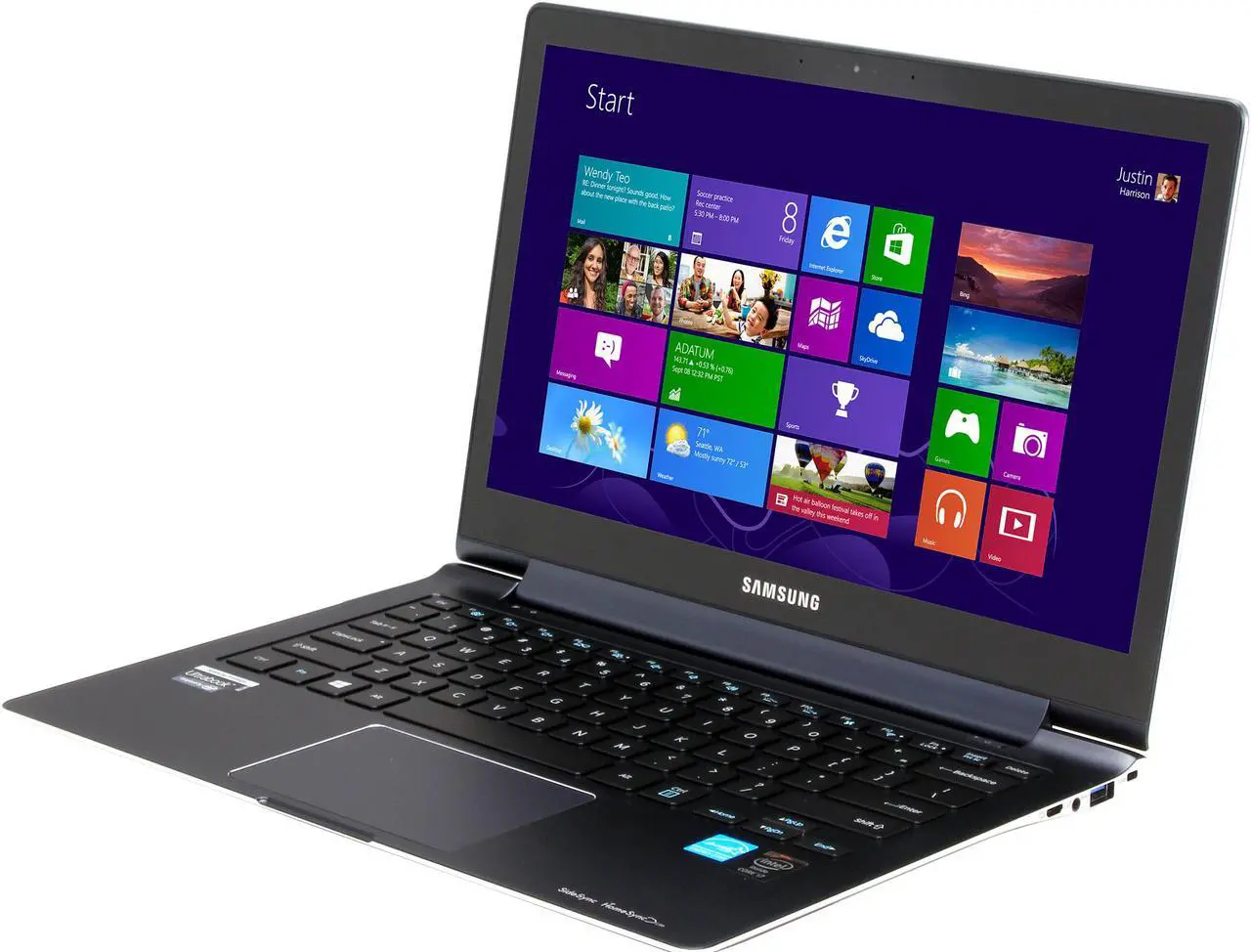 Alt view image 2 of 8 - SAMSUNG Ultrabook ATIV Book 9 Plus Intel Core i7-4500U 8GB Memory 256 GB SSD Intel HD Graphics 4400 13.3" 10-Point Capacitive Touch Screen Windows 8.1 NP940X3G-K04US