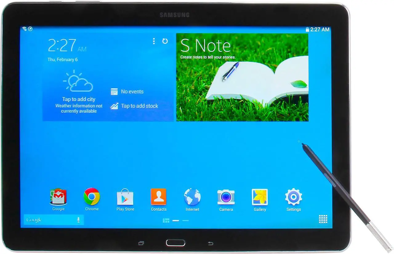 Main image of SAMSUNG Galaxy Galaxy Note Pro 12.2 3GB Memory 32GB SSD 12.2" 2560 x 1600 Tablet Android 4.4 (KitKat) Black