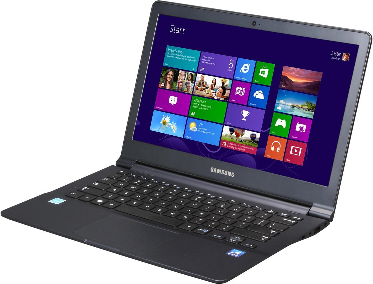 Main image of SAMSUNG ATIV Book 9 Lite NP905S3G-K02US Notebook (A Grade Samsung Recertified) Quad-Core Processor 1.40GHz 4GB Memory 128GB SSD AMD Radeon HD 8250 13.3" Windows 8 Pro 64-Bit - Factory Refurb